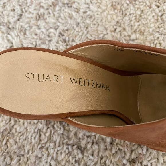 STUART WEITZMAN SUEDE MULES - Picture 2 of 11